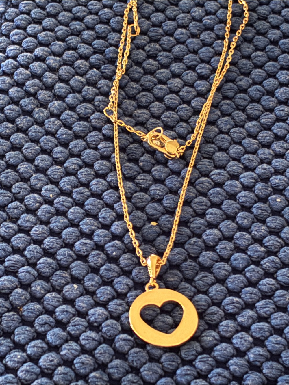 Kate Spade Gold Heart Cutout Pendant Necklace